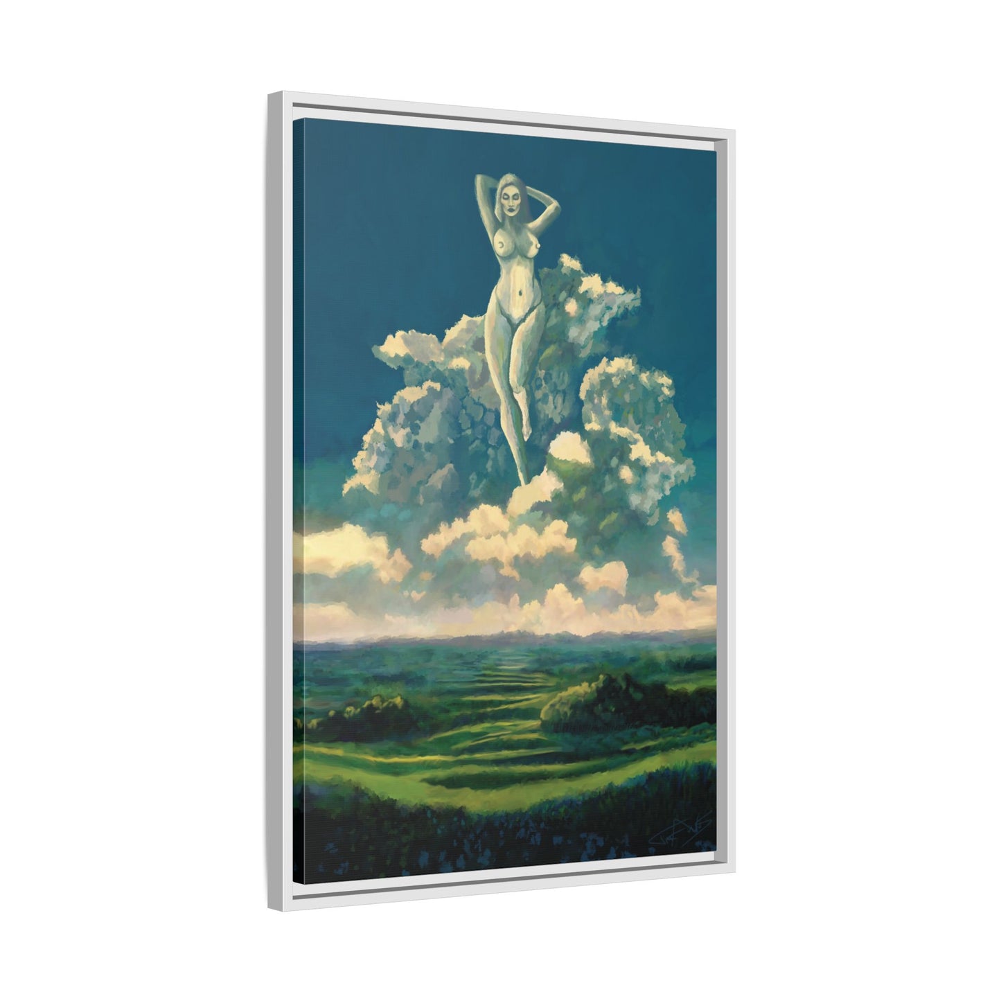 "Sky Dancer" Framed canvas