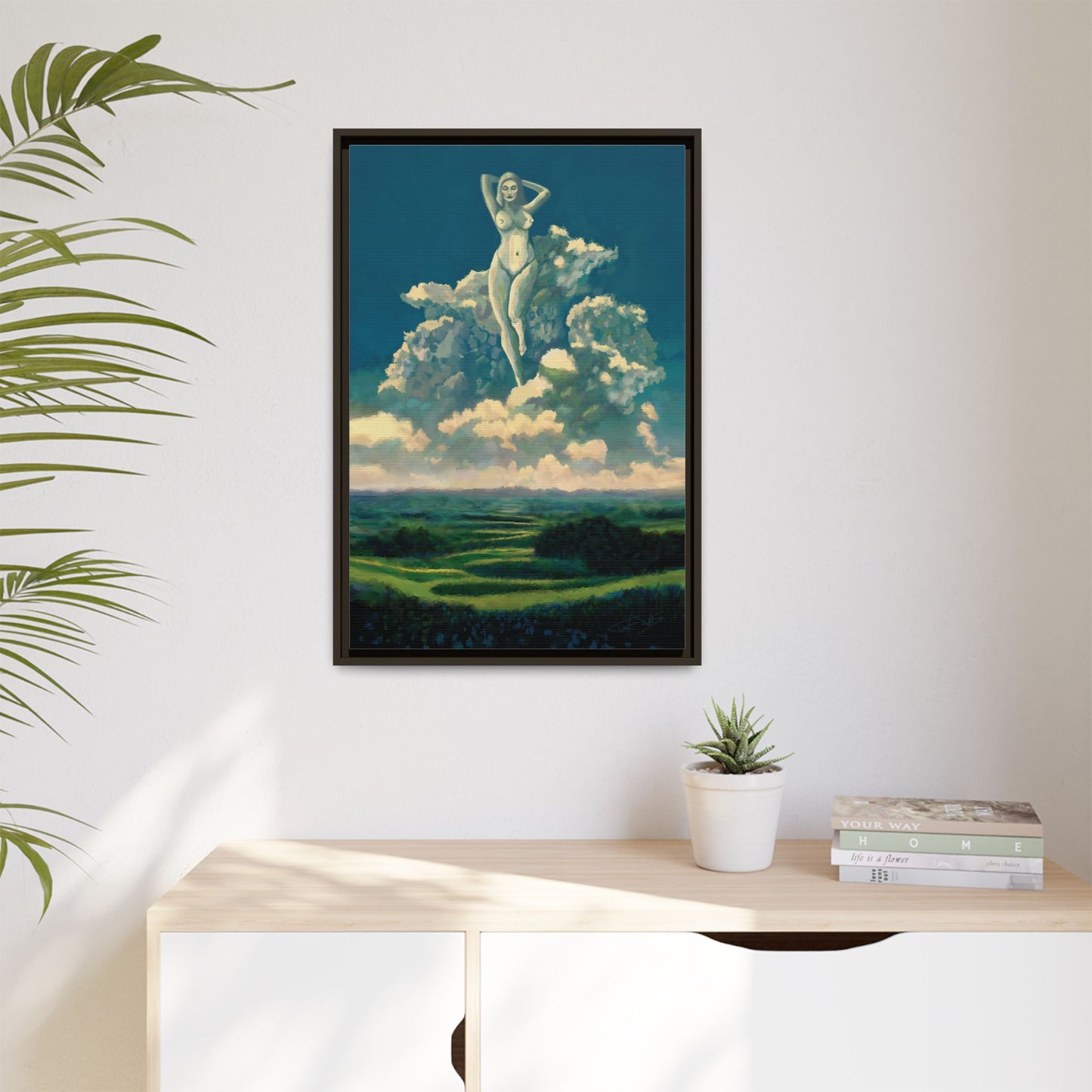 "Sky Dancer" Framed canvas