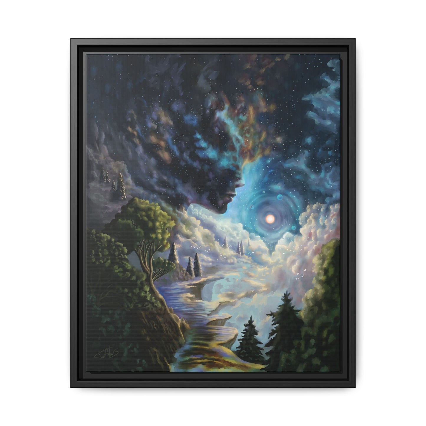 "Ascension" Framed canvas