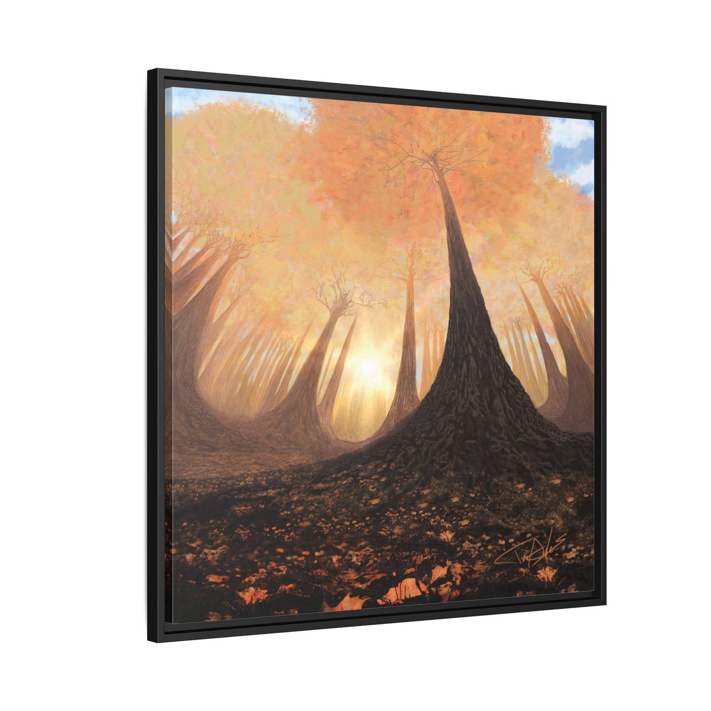 "Fall Painting" Framed canvas