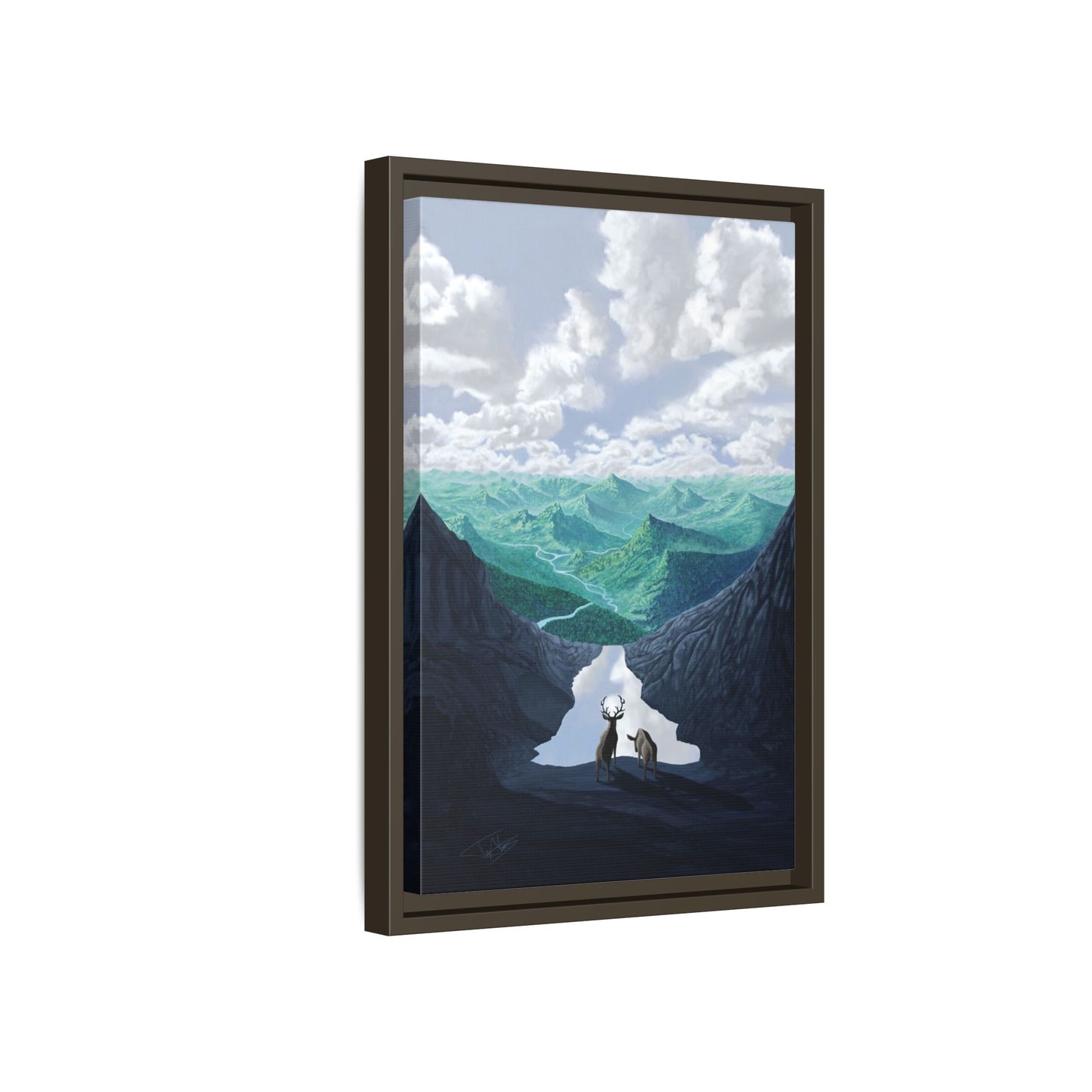 "Stream of Consciousness" Framed canvas