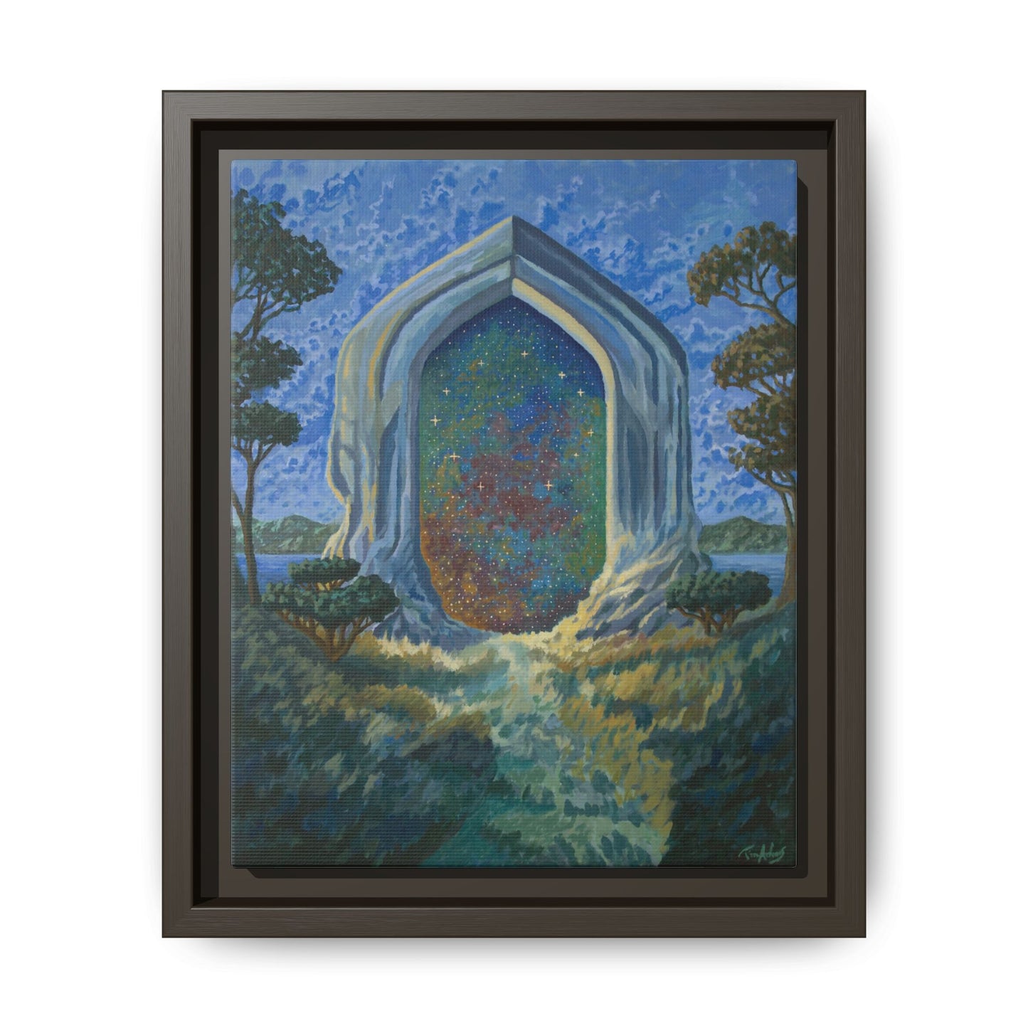 "Divine Portal" Framed canvas