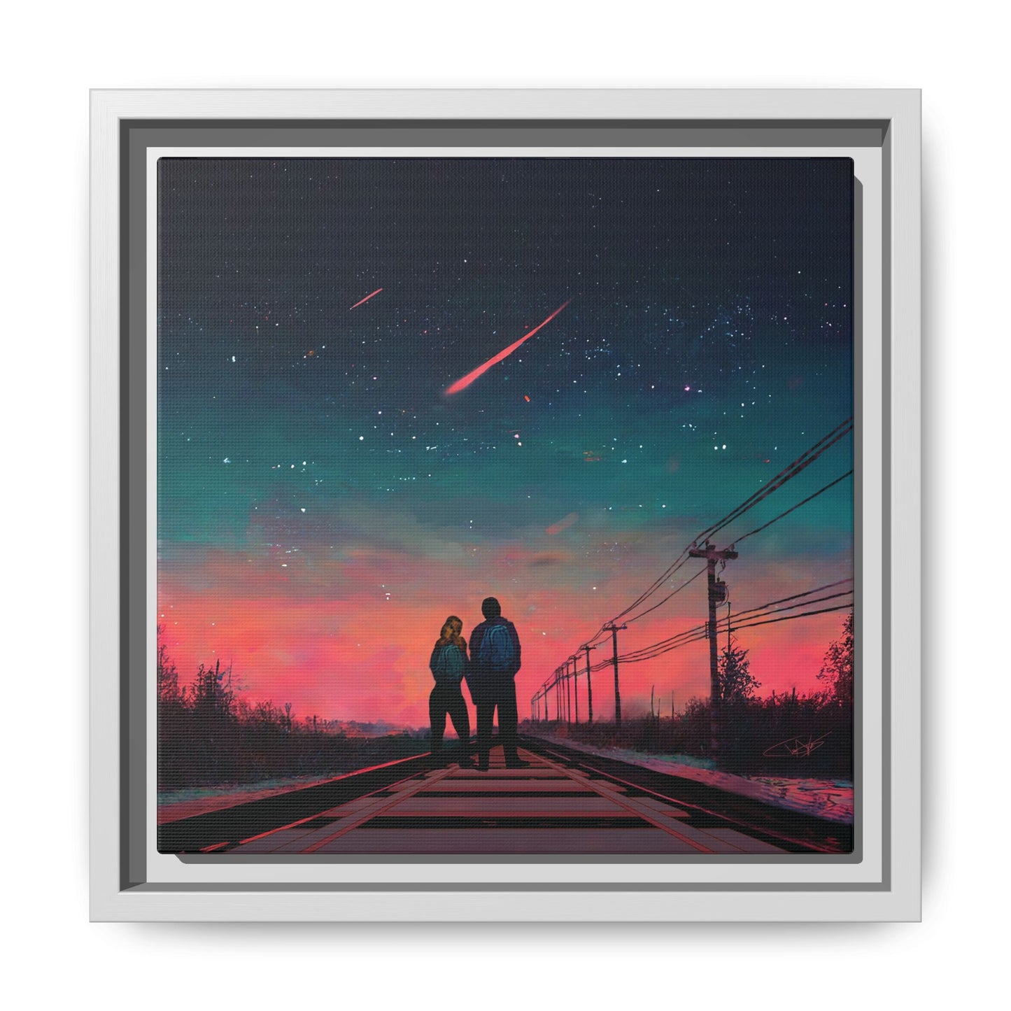 "Time Stood Still" Framed canvas