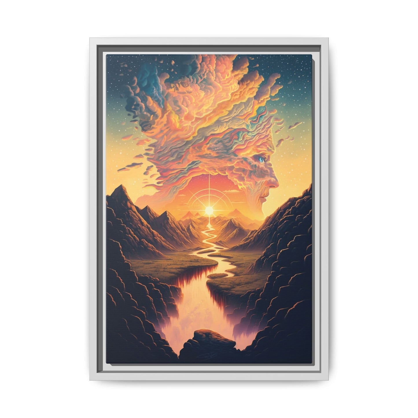 "Mindscape" Framed canvas
