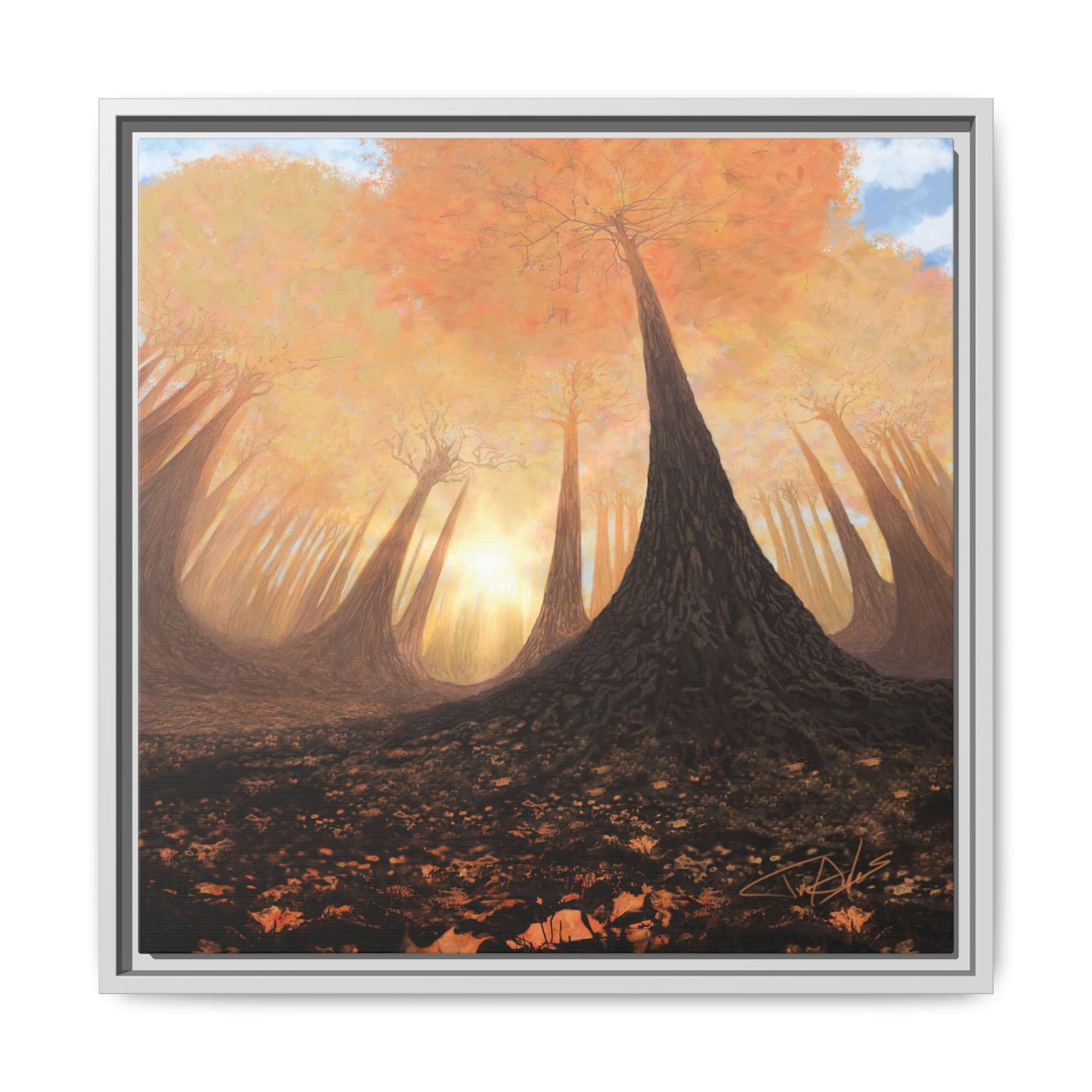 "Fall Painting" Framed canvas