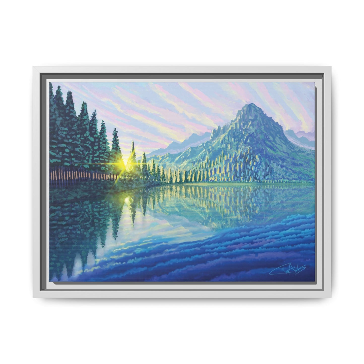 "Skycandy" Framed canvas