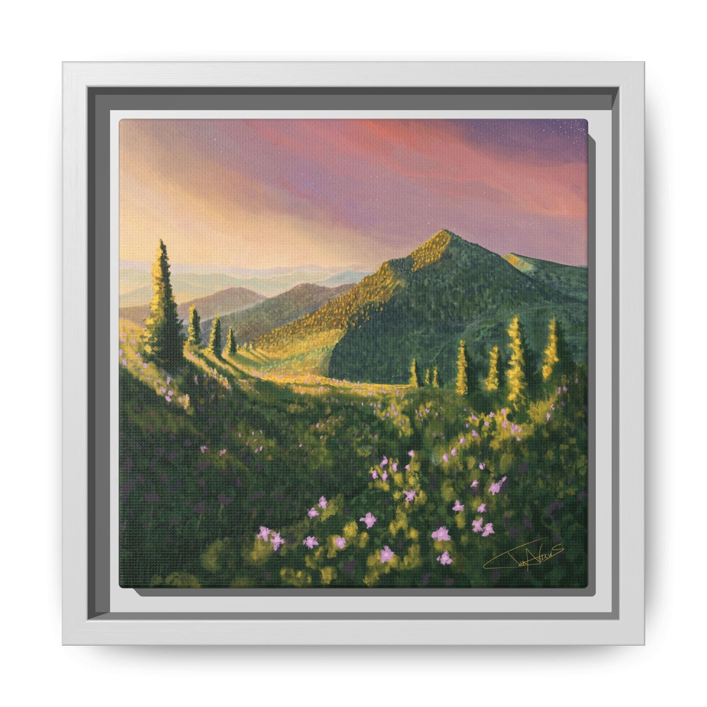 "Path of Light" Framed canvas