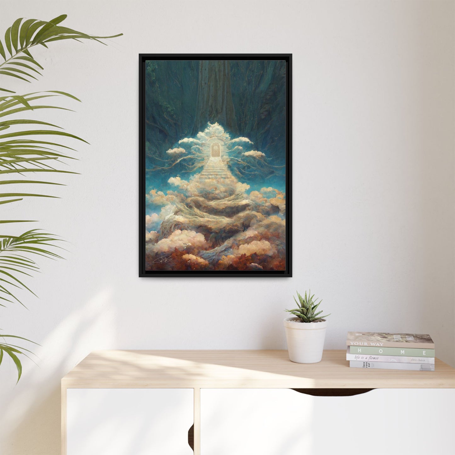 "Stairway to Heaven" Framed canvas