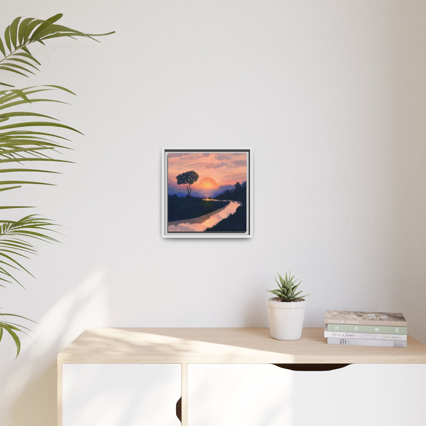 "Summer Sun" Framed canvas