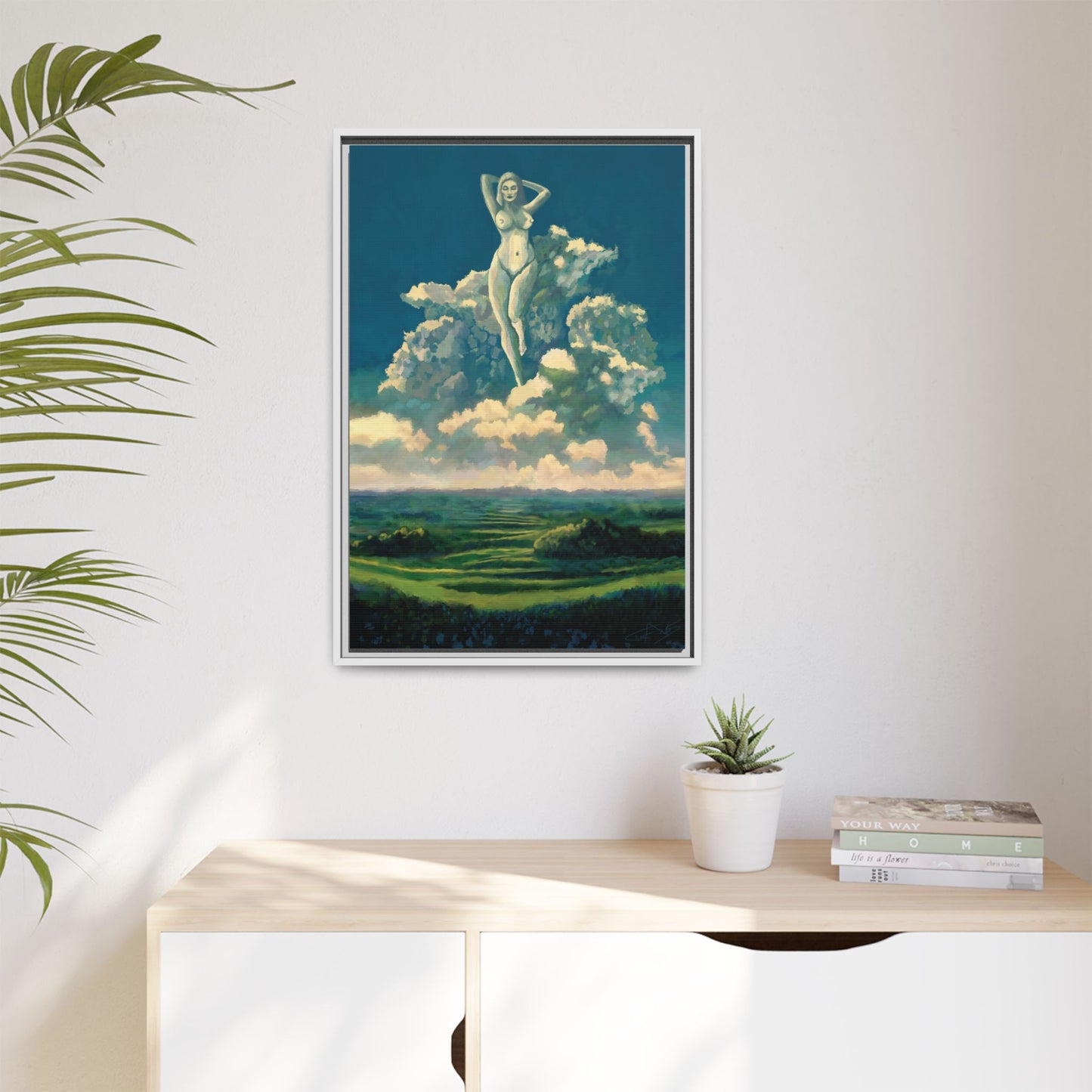 "Sky Dancer" Framed canvas
