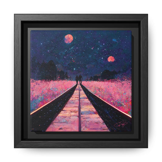 "Two Become One" Framed canvas