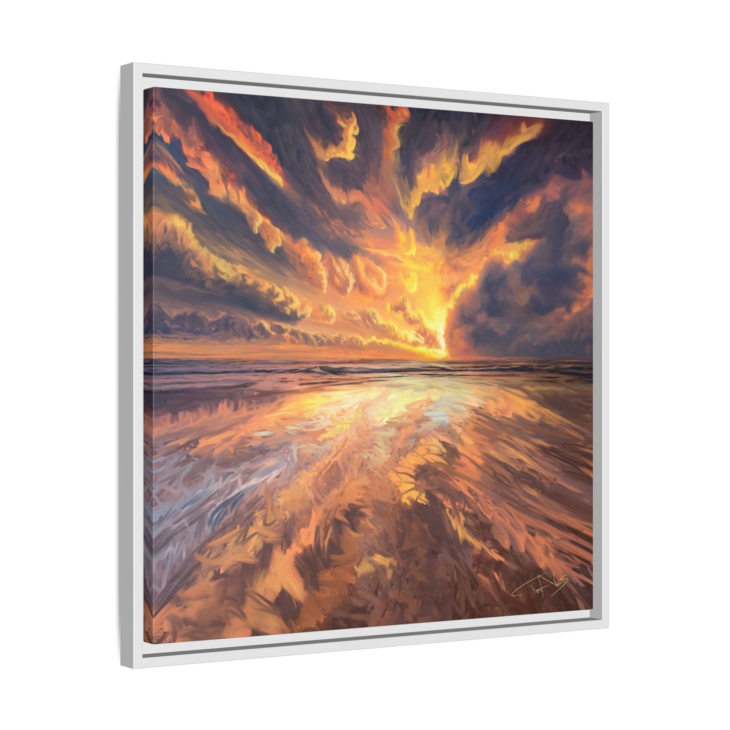 "Approaching the Infinite" Framed canvas