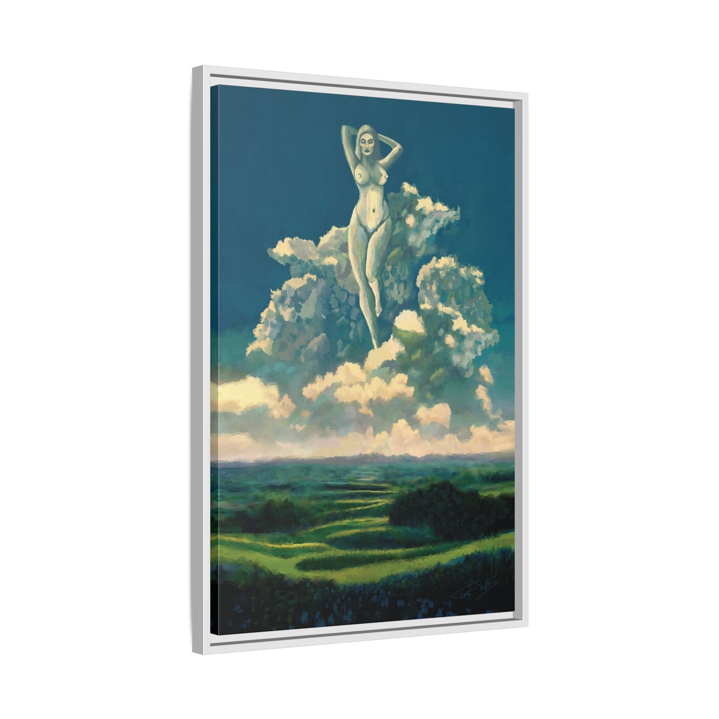 "Sky Dancer" Framed canvas