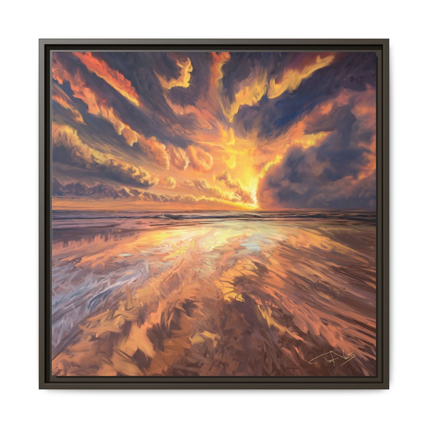 "Approaching the Infinite" Framed canvas