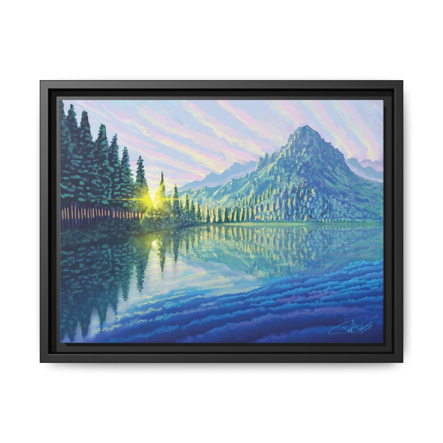 "Skycandy" Framed canvas