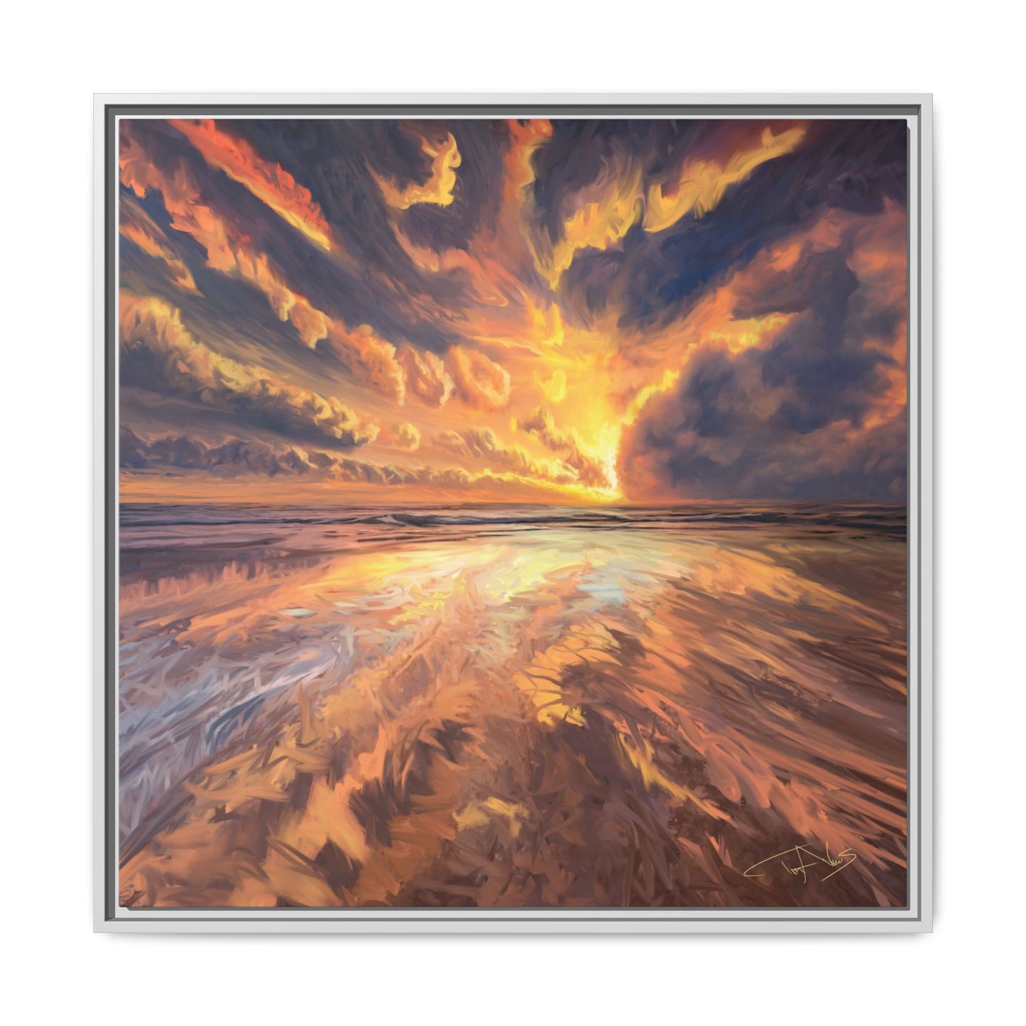 "Approaching the Infinite" Framed canvas