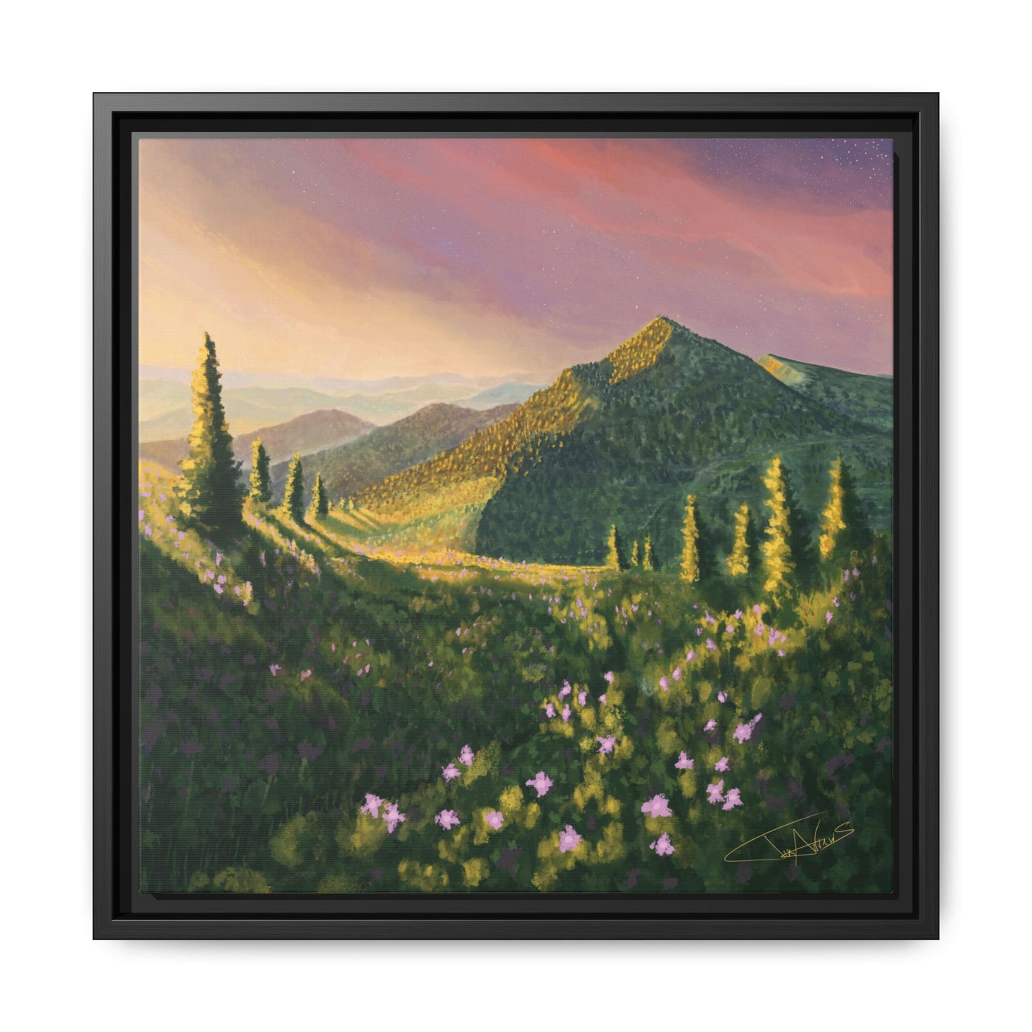 "Path of Light" Framed canvas