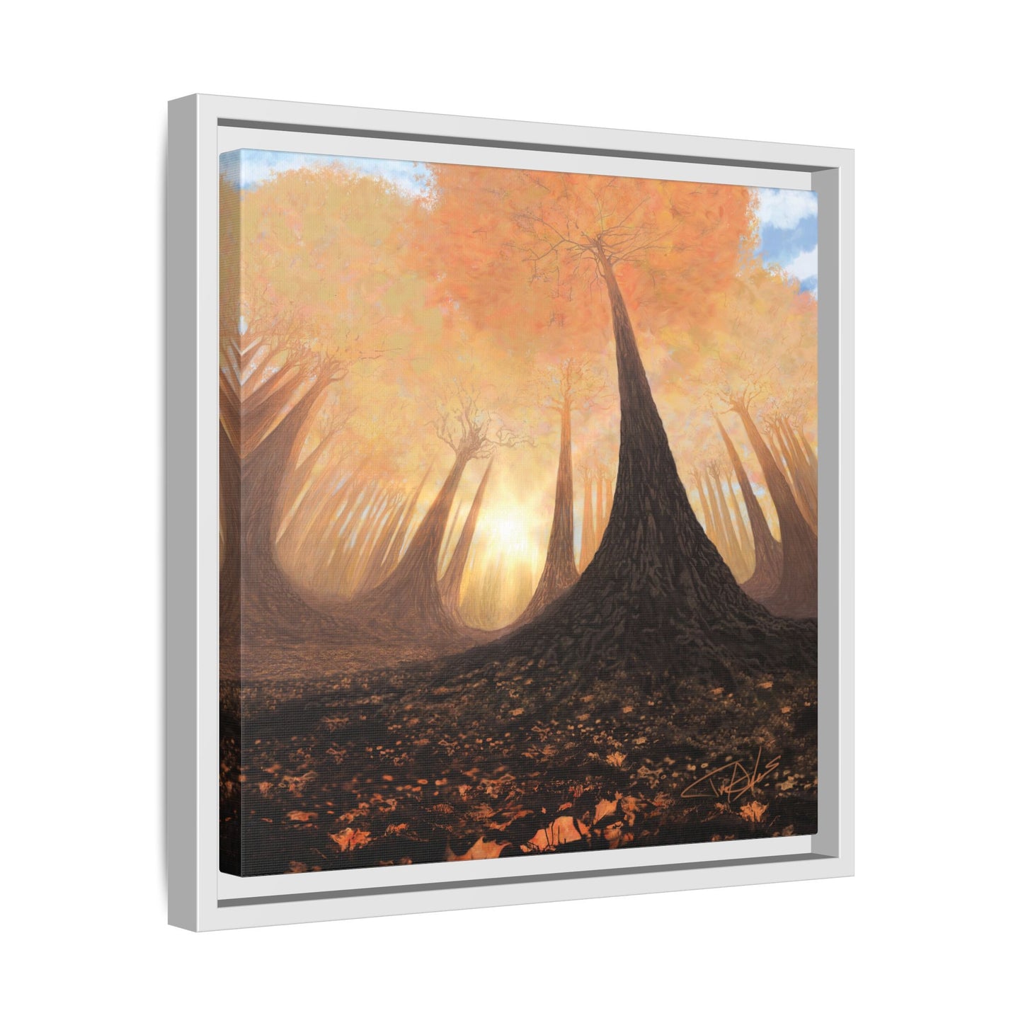 "Fall Painting" Framed canvas