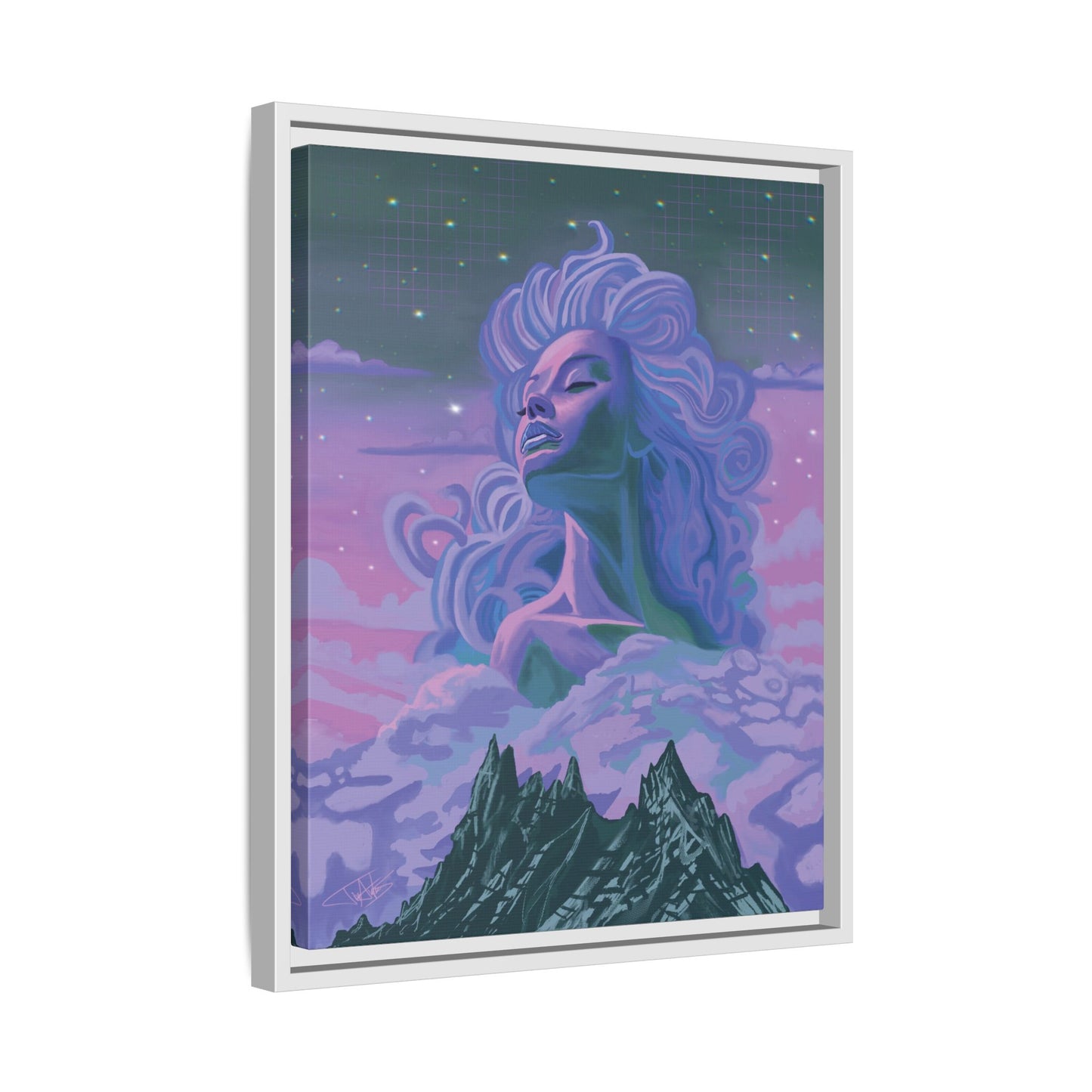 "Nightfall" Framed canvas