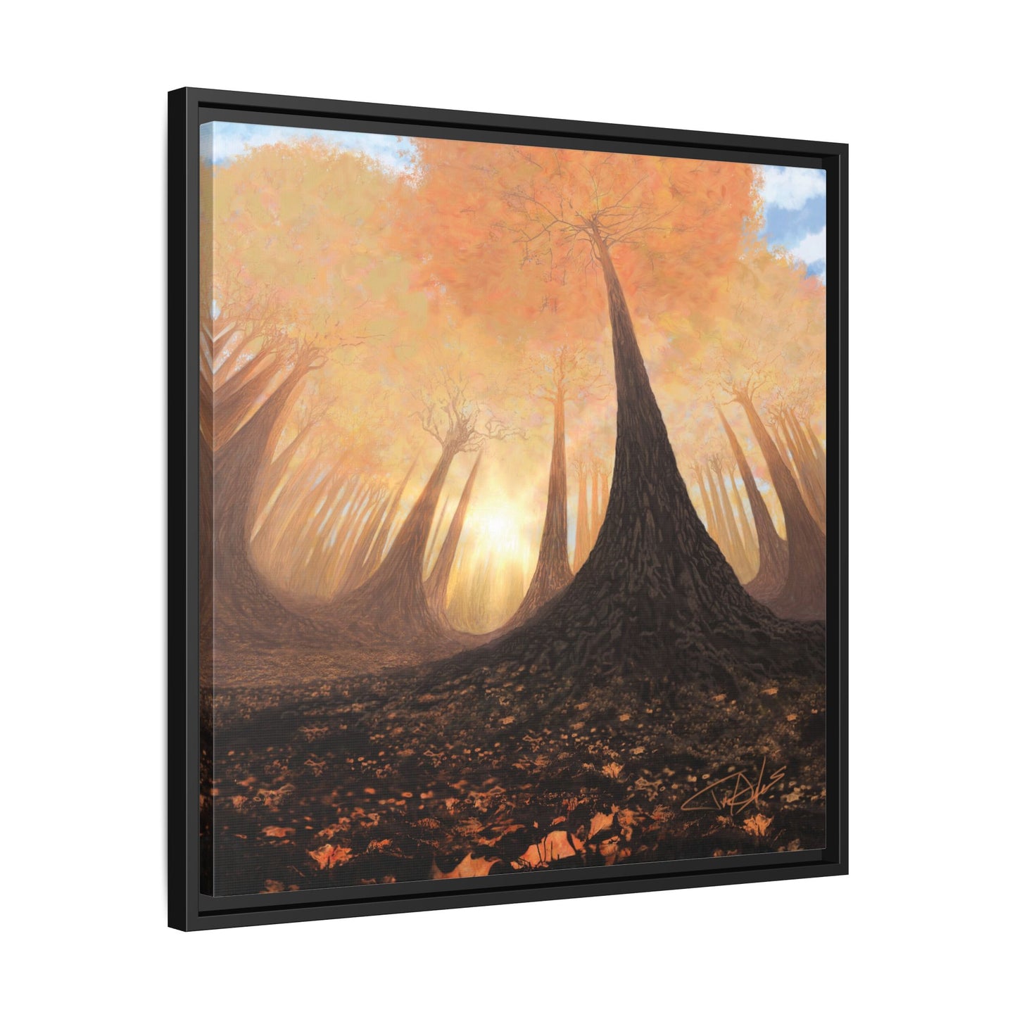 "Fall Painting" Framed canvas