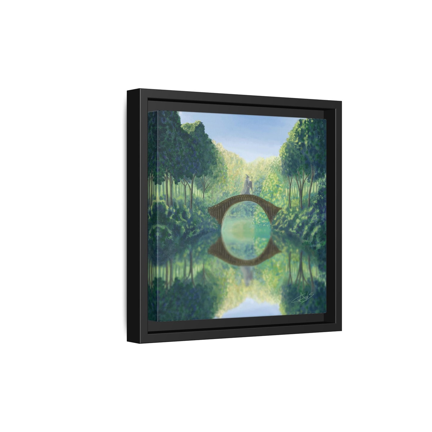 "A Wizard is Never Late" Framed canvas