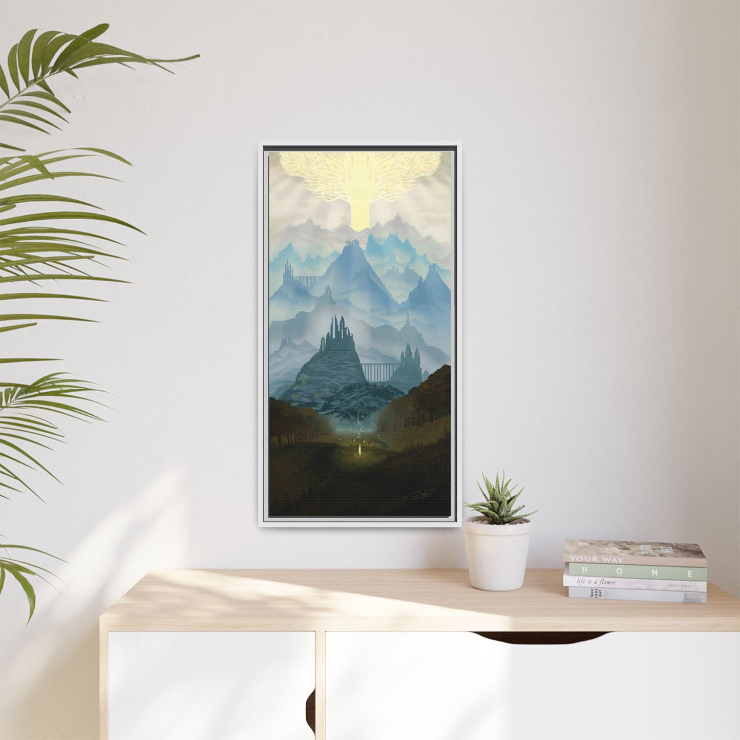 "Lands Between" Framed canvas