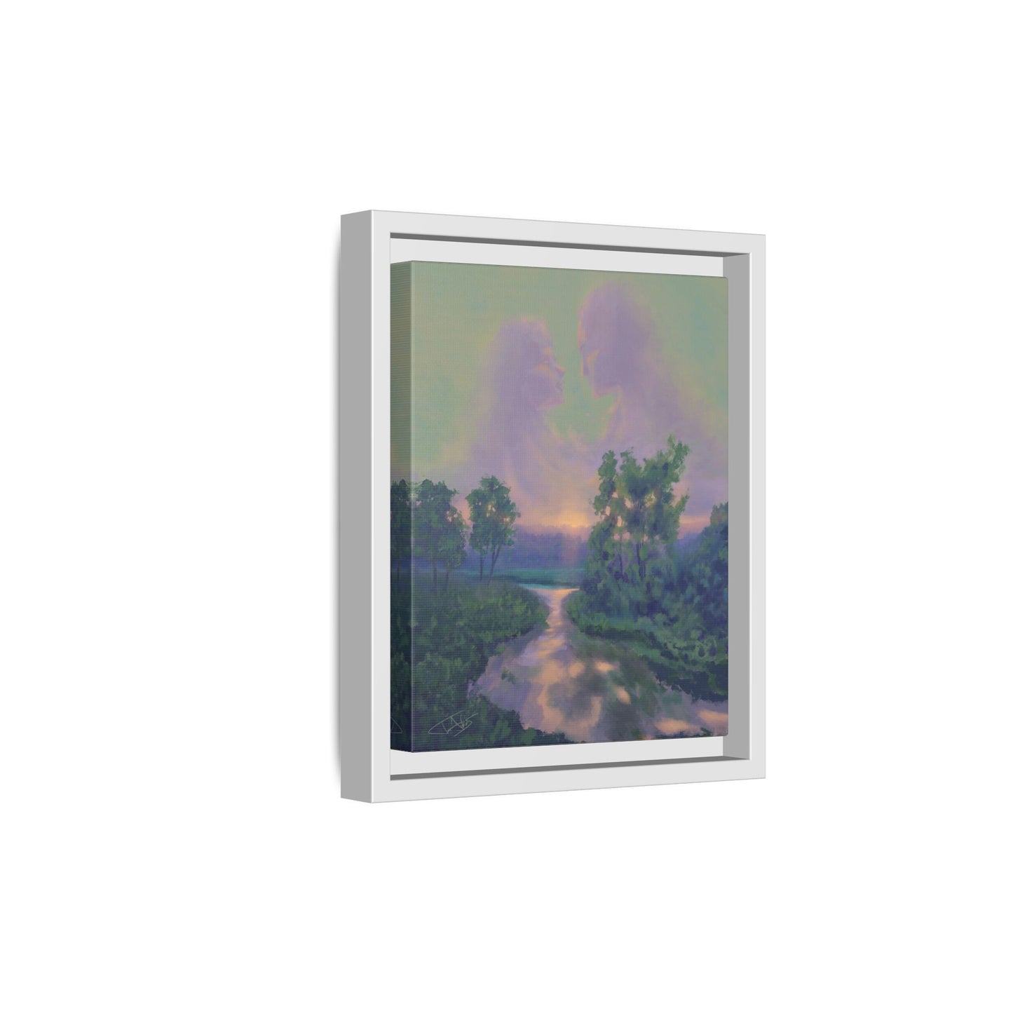 "Love Like a Sunset" Framed canvas