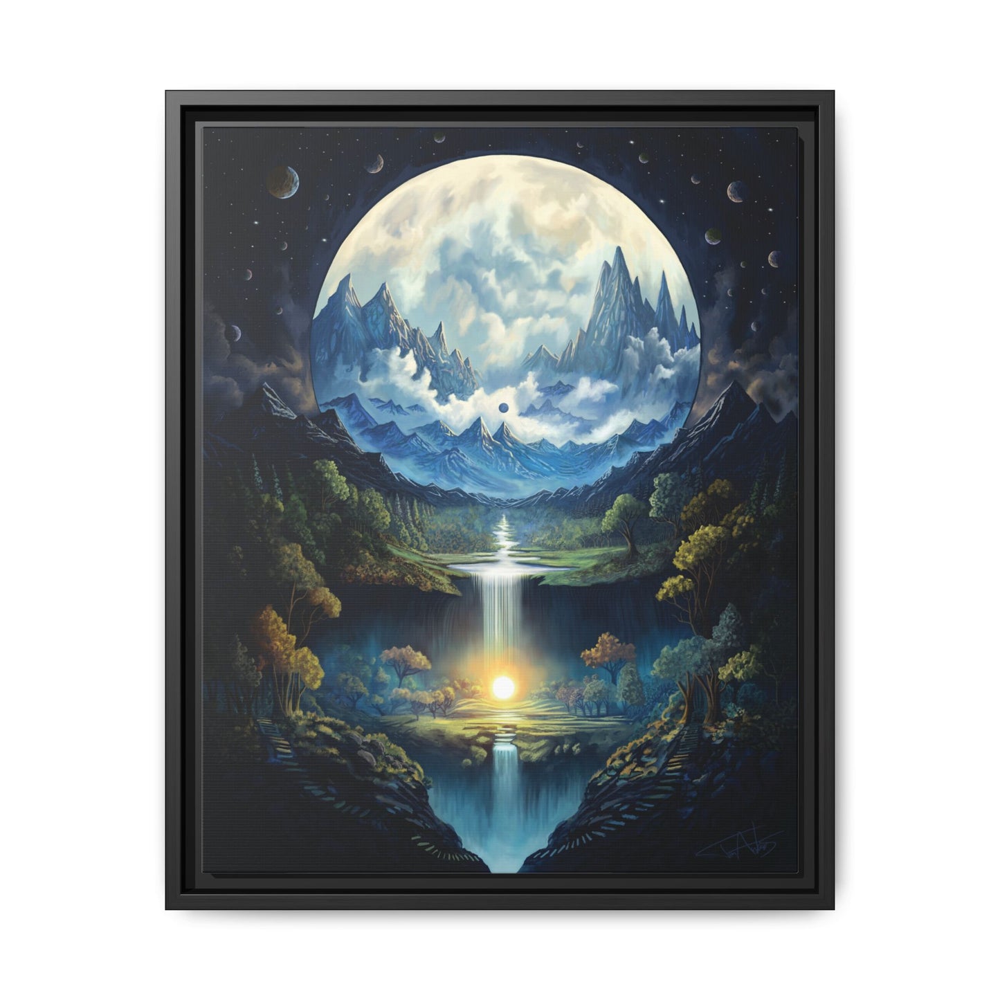 "First Light" Framed canvas