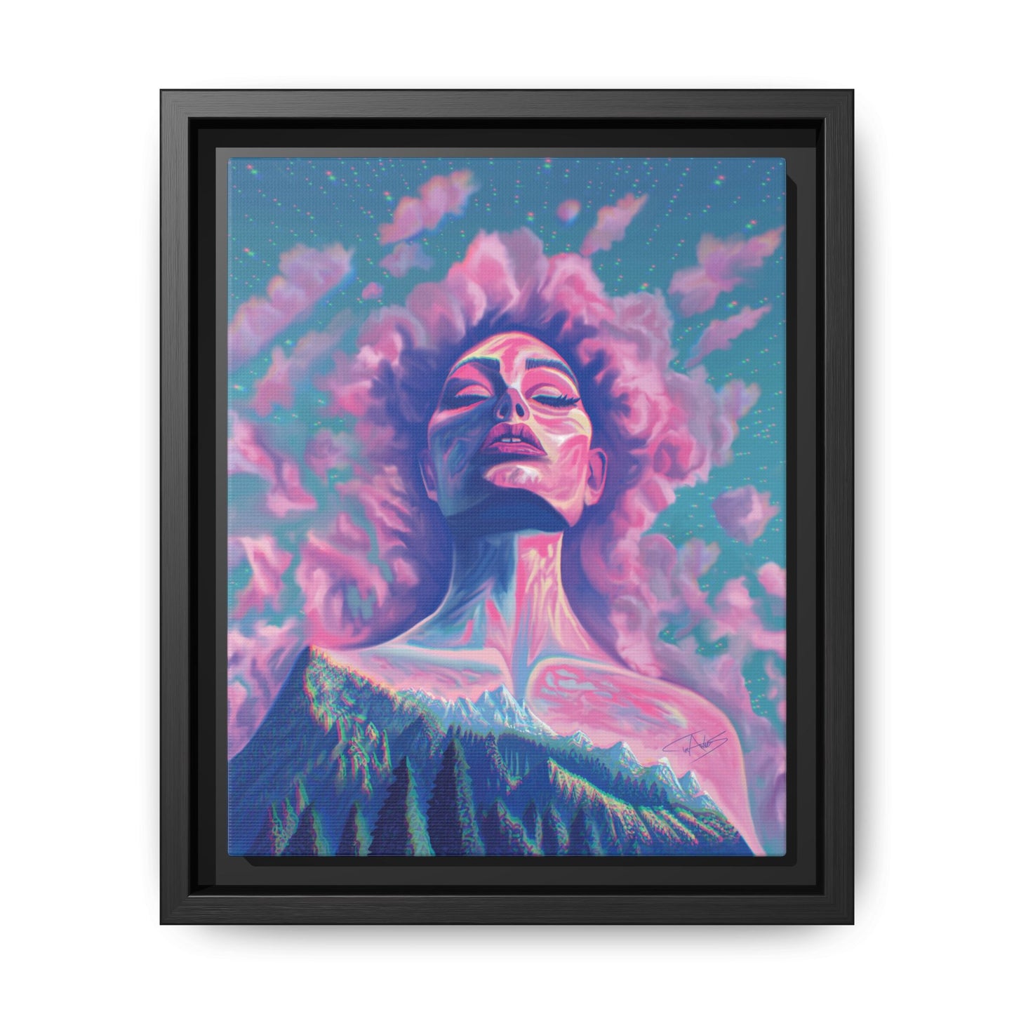 "Dusk" Framed canvas