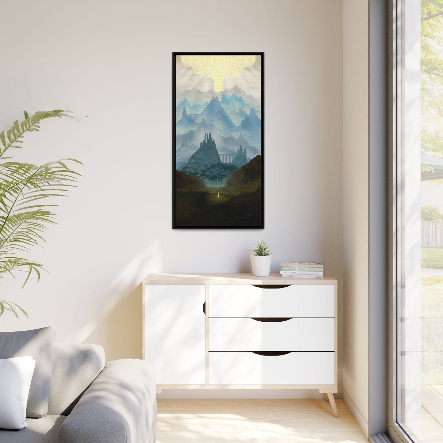 "Lands Between" Framed canvas