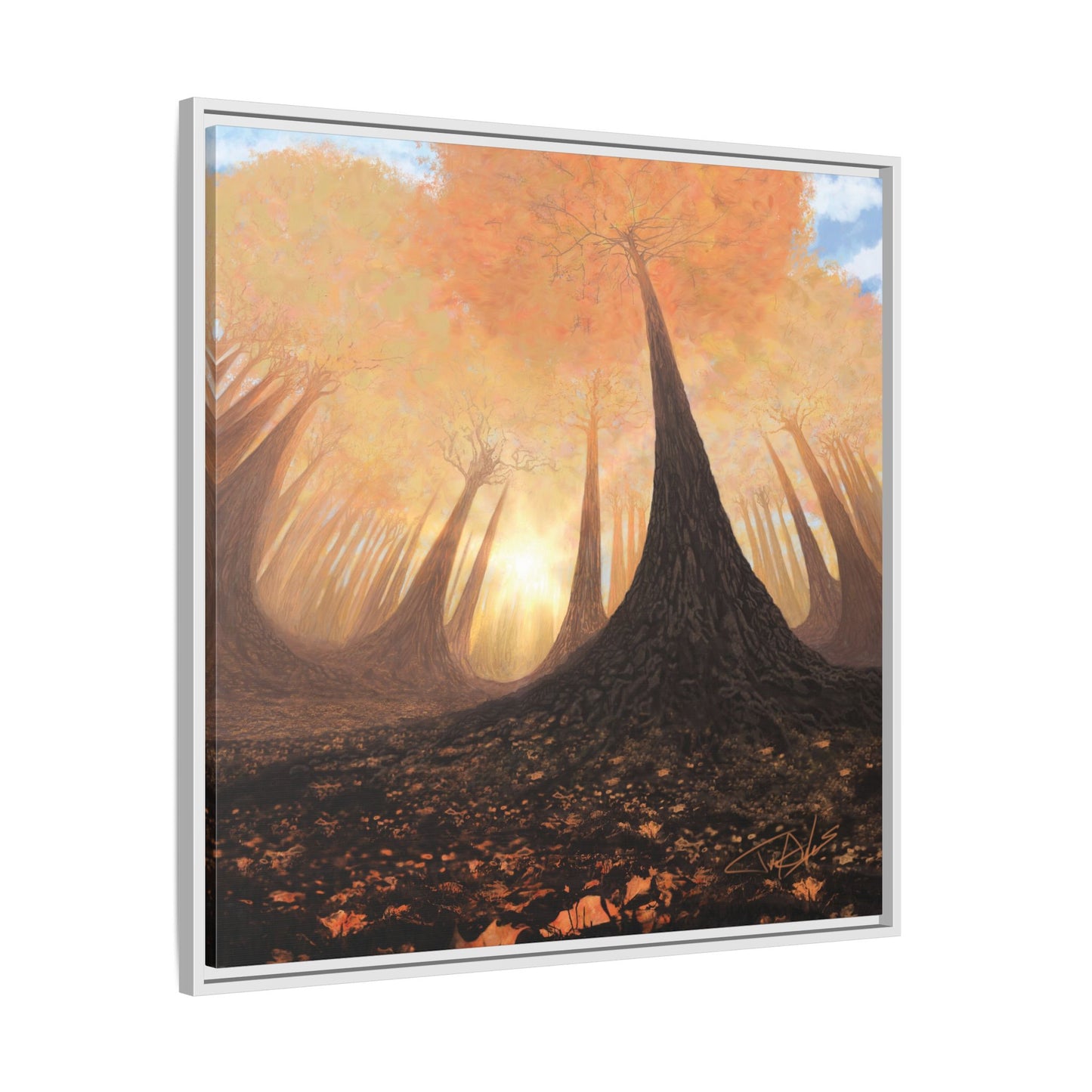 "Fall Painting" Framed canvas