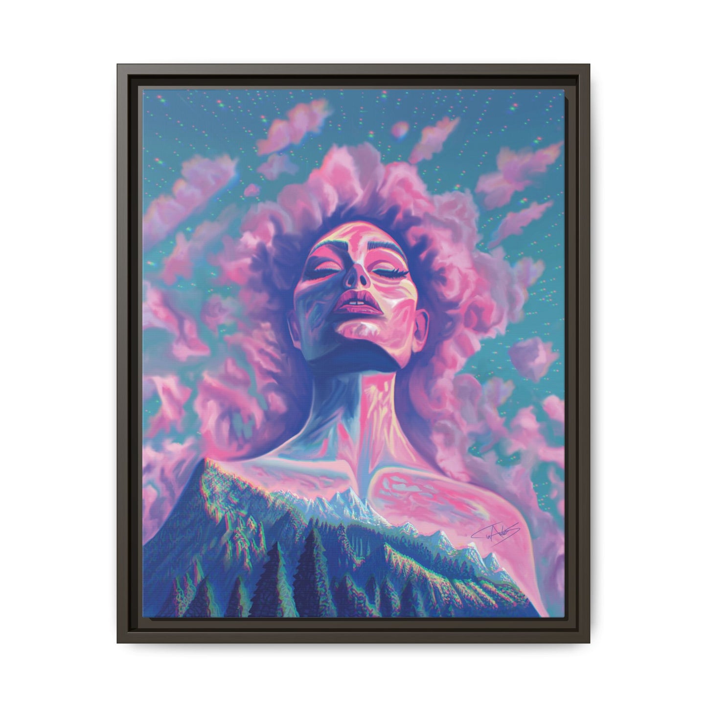 "Dusk" Framed canvas