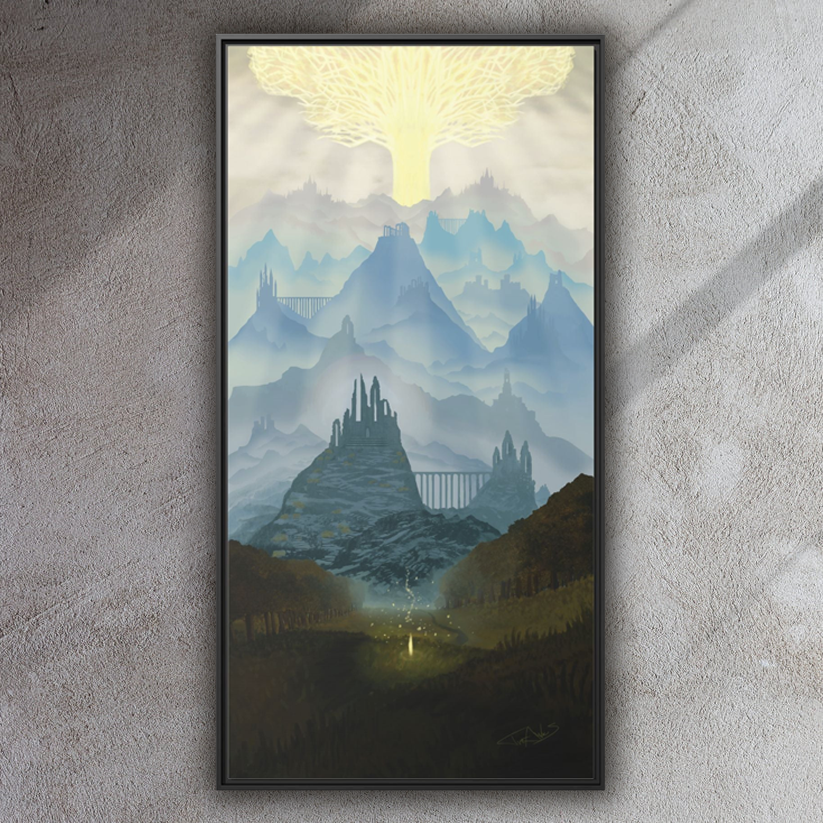 "Lands Between" Framed canvas